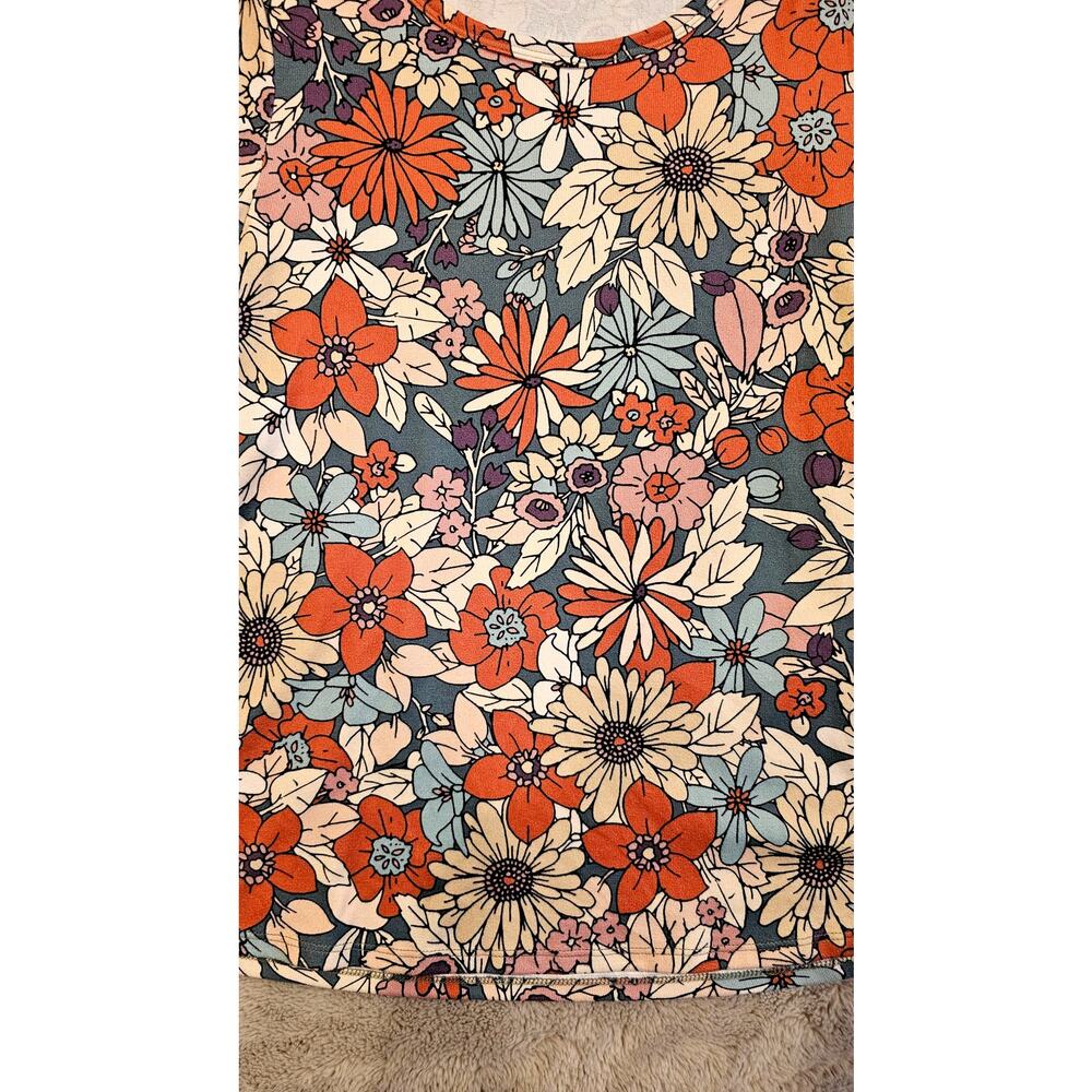 Bombom Retro Floral T Shirt, Boho, Festival, Groovy, 70's, Womens Sz M - Picture 4 of 8